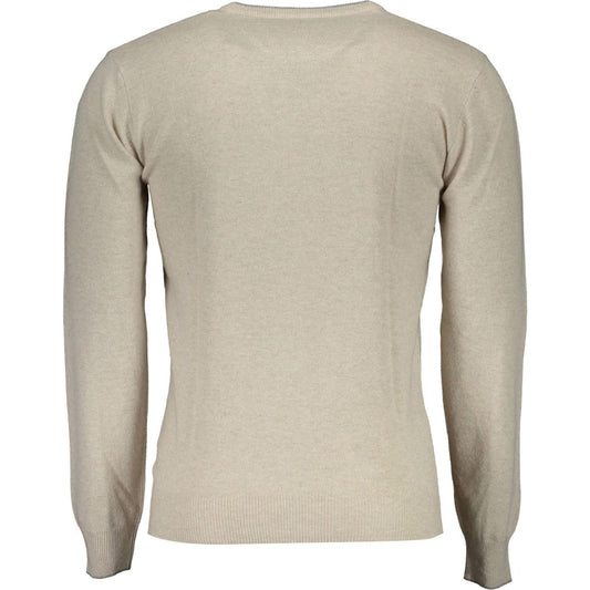 U.S. POLO ASSN. | Beige Slim Wool-Cashmere Blend Sweater| McRichard Designer Brands   