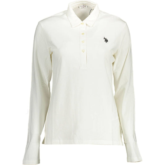 U.S. POLO ASSN. Elegant Long-Sleeved White Polo Shirt elegant-long-sleeved-white-polo-shirt