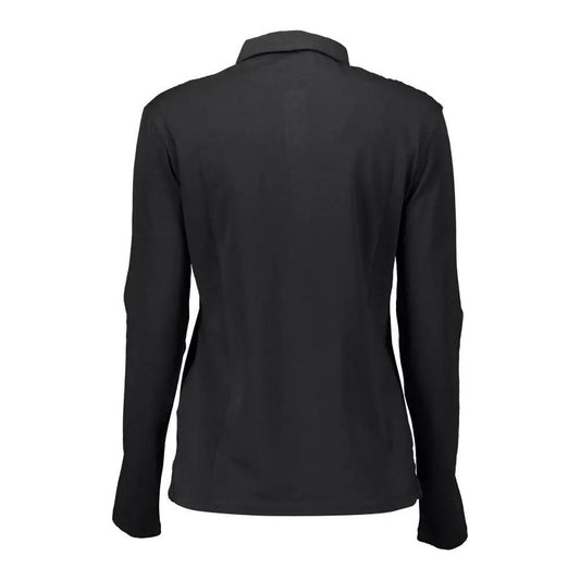 U.S. POLO ASSN. Chic Black Long-Sleeve Polo with Embroidery chic-black-long-sleeve-polo-with-embroidery