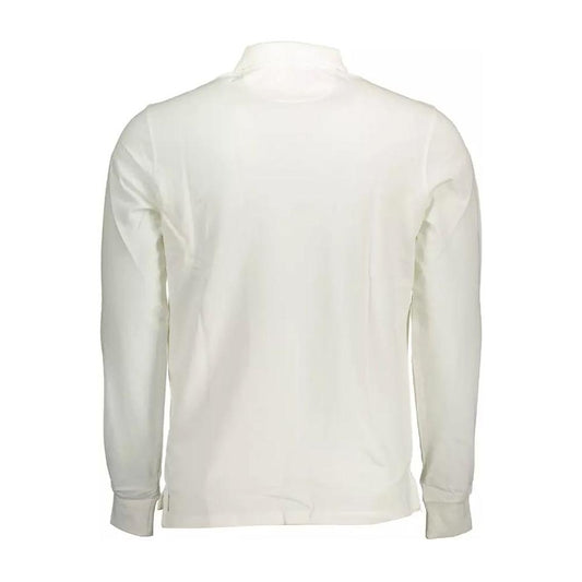 U.S. POLO ASSN. | Chic Long-Sleeve White Polo for Men| McRichard Designer Brands   