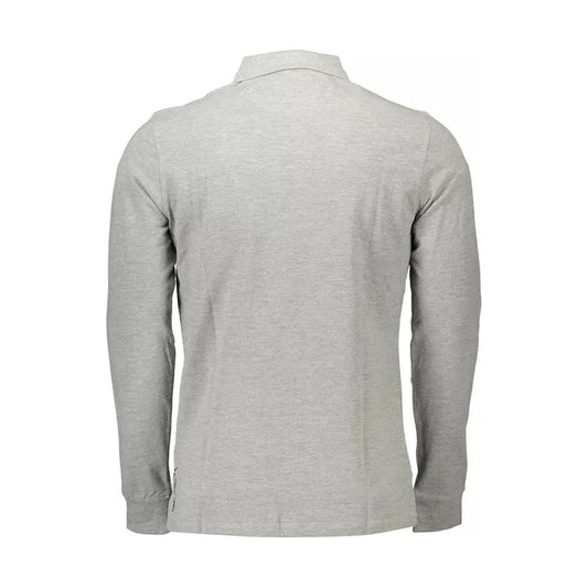 U.S. POLO ASSN. Elegant Long-Sleeved Polo Shirt in Gray elegant-long-sleeved-polo-shirt-in-gray