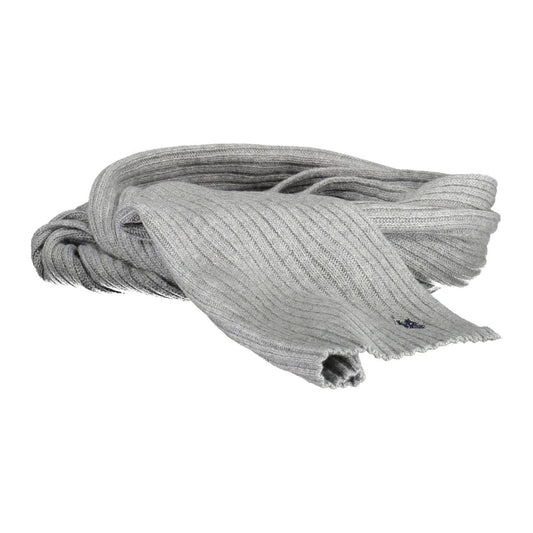 U.S. POLO ASSN. Elegant Gray Wool-Cashmere Blend Scarf elegant-gray-wool-cashmere-blend-scarf