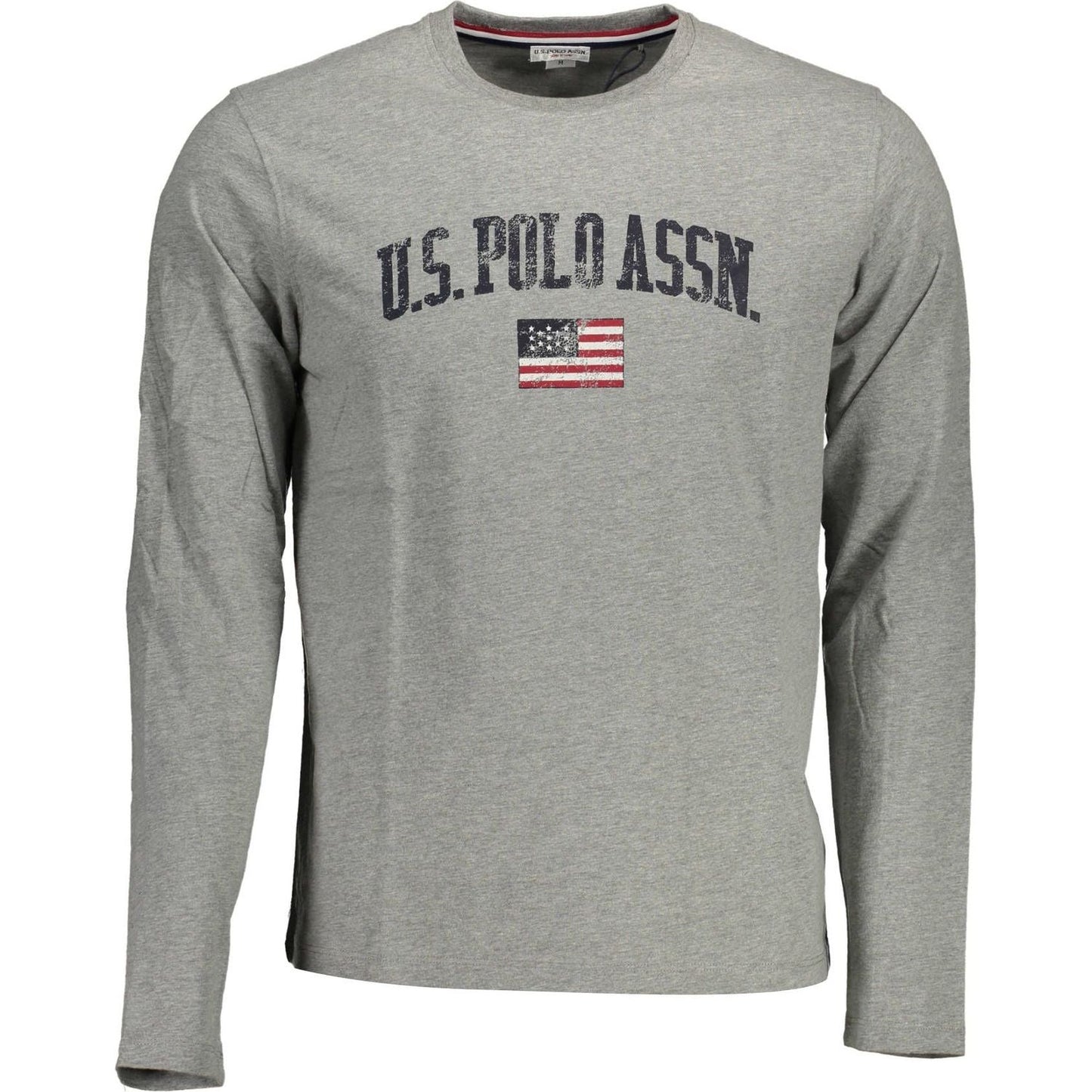 U.S. POLO ASSN. Elegant Gray Printed Long Sleeve Tee elegant-gray-printed-long-sleeve-tee