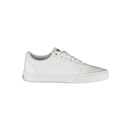 Vans White Polyester Sneaker white-polyester-sneaker-4