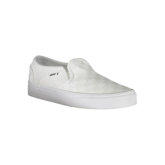Vans White Polyester Sneaker white-polyester-sneaker-3
