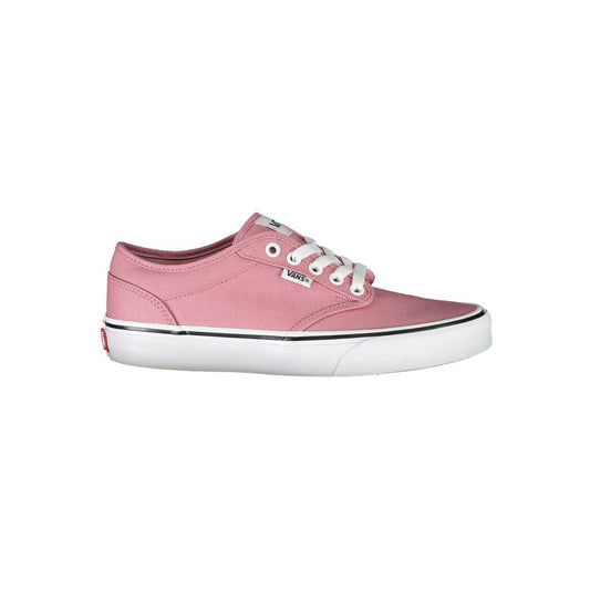 Chic Pink Sneakers with Contrast Laces