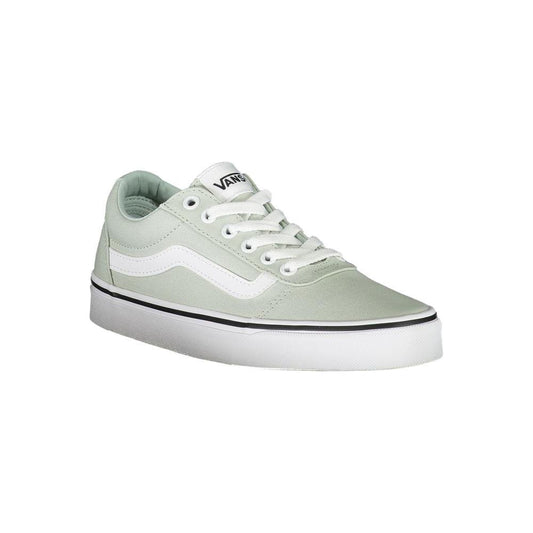 Vans Green Polyester Sneaker green-polyester-sneaker-1