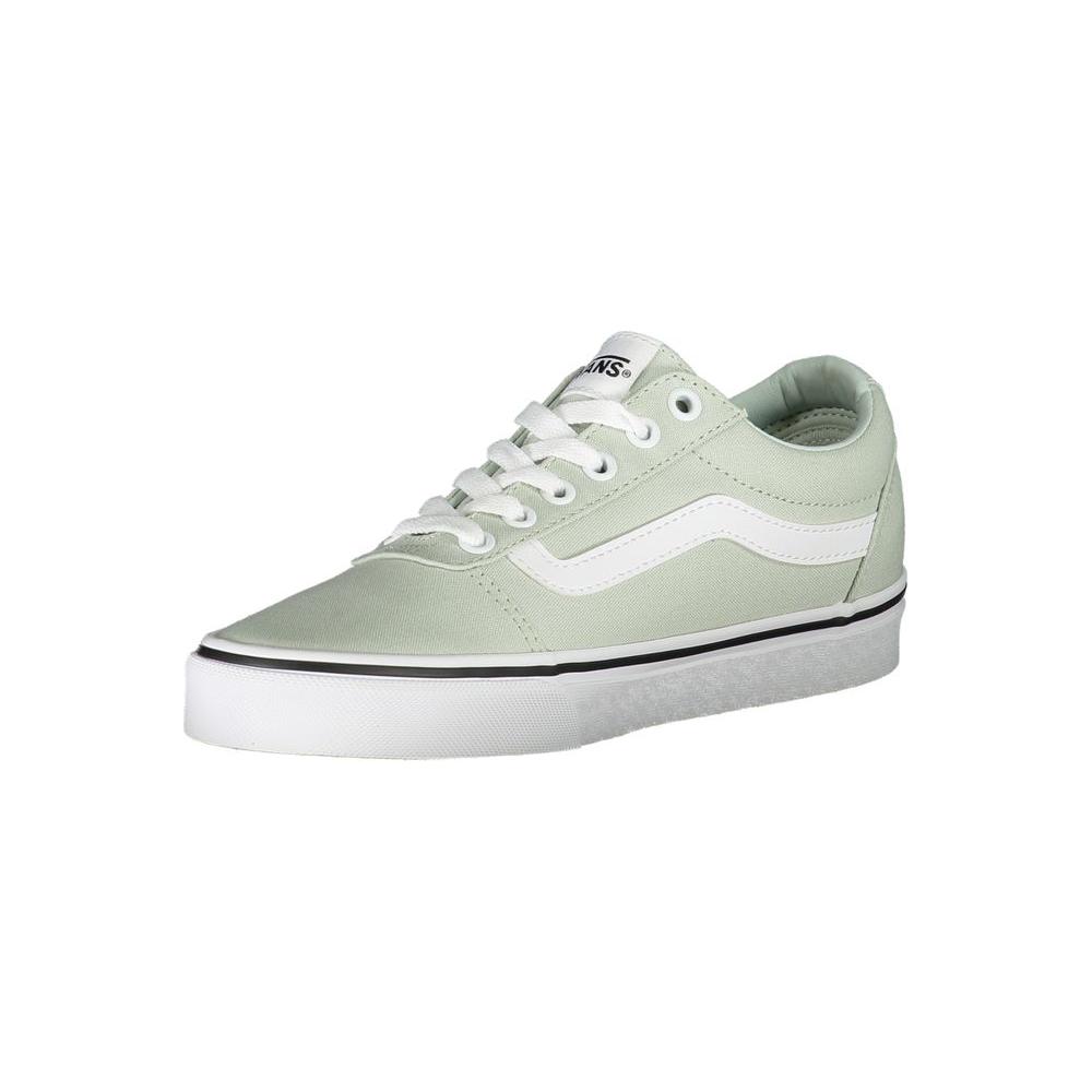 Vans Green Polyester Sneaker green-polyester-sneaker-1
