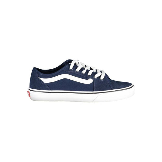 Vans Blue Polyester Sneaker blue-polyester-sneaker-3