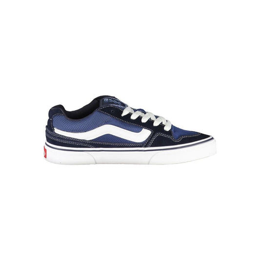 Vans Blue Polyester Sneaker blue-polyester-sneaker-1