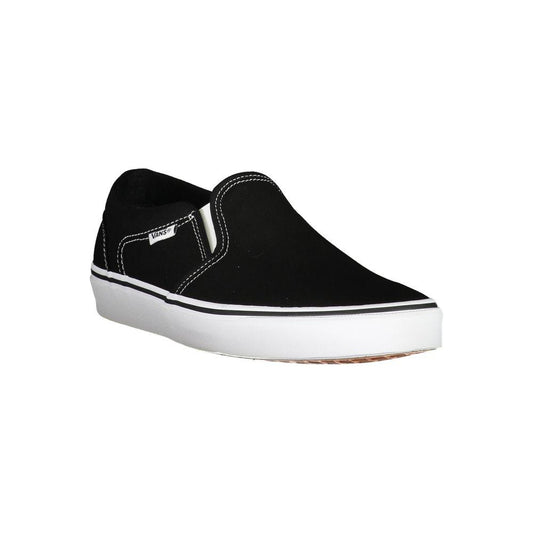 Vans Black Polyester Sneaker black-polyester-sneaker-14