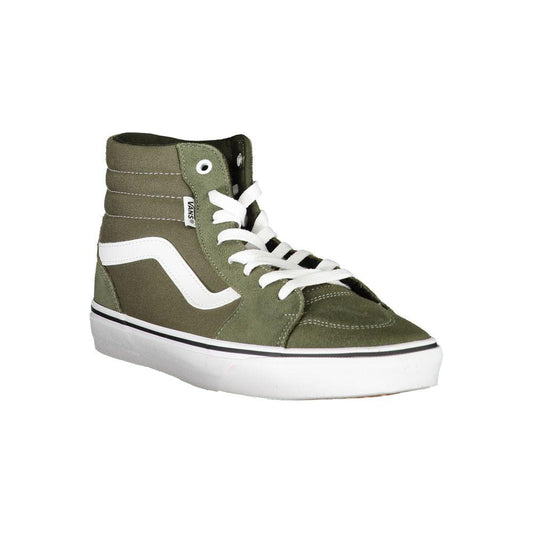 Vans Green Polyester Sneaker green-polyester-sneaker