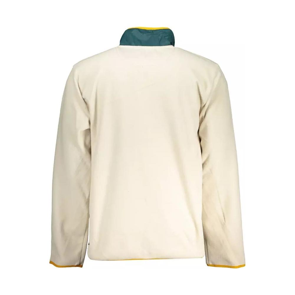 Vans | Beige Contrast Zip Fleece Sweatshirt| McRichard Designer Brands   