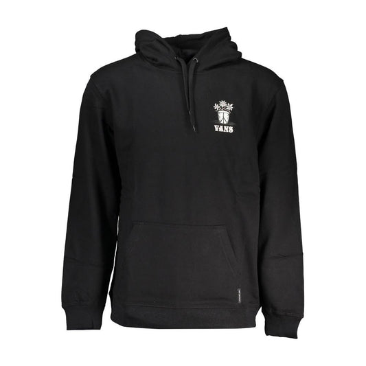 Vans | Sleek Fleece Hooded Sweatshirt in Black| McRichard Designer Brands   