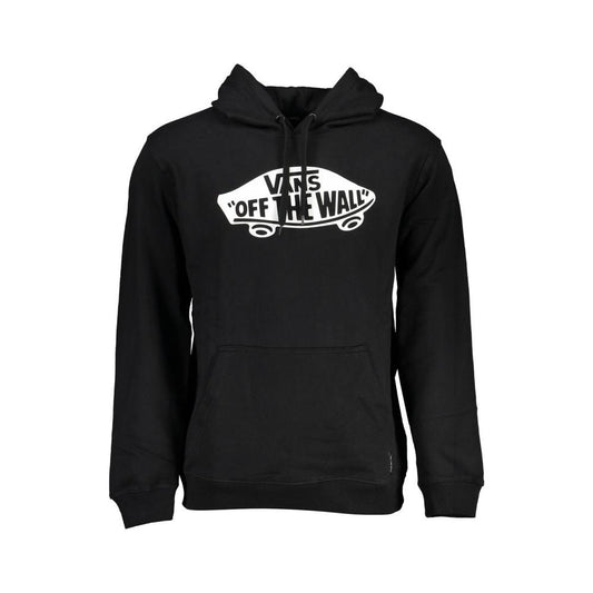 Vans Sleek Black Hoodie with Central Pocket sleek-black-hoodie-with-central-pocket