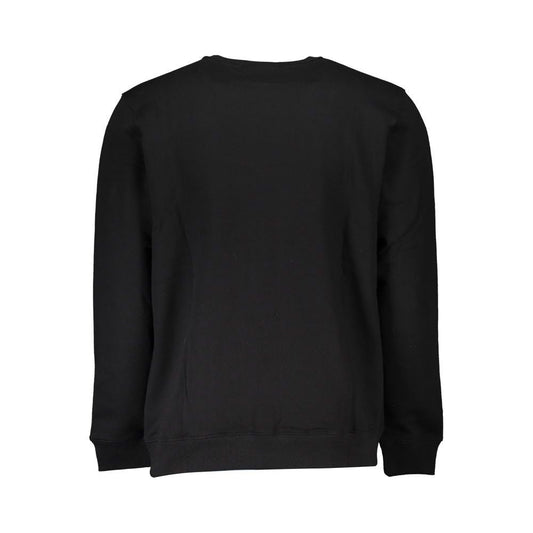Vans | Sleek Fleece Crew Neck Black Sweatshirt| McRichard Designer Brands   