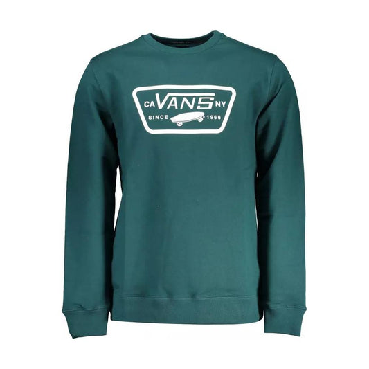 Vans | Green Logo Print Round Neck Sweatshirt| McRichard Designer Brands   