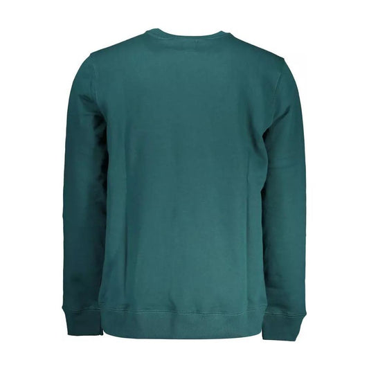 Vans | Green Logo Print Round Neck Sweatshirt| McRichard Designer Brands   