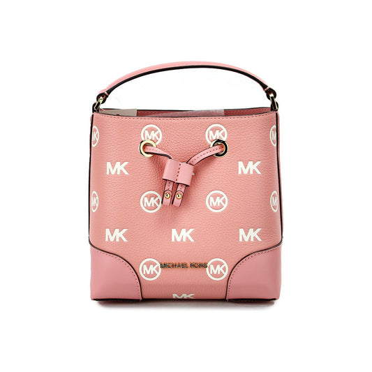 Michael Kors | Mercer Small Primrose Embossed Drawstring Bucket Messenger Bag| McRichard Designer Brands   