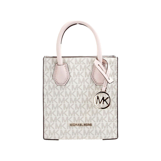 Michael Kors | Mercer XS Powder Blush PVC North South Shopper Crossbody Bag| McRichard Designer Brands   