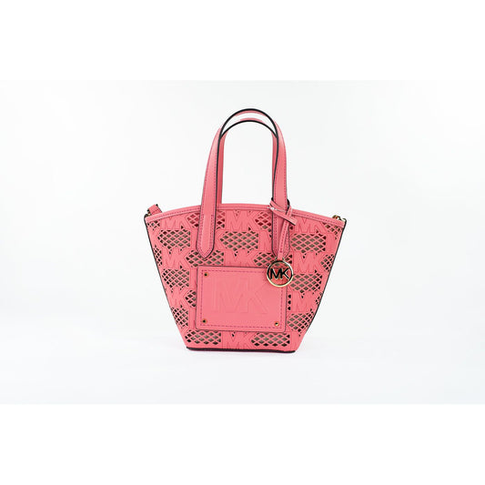 Michael Kors | Kimber Small Tea Rose Leather 2-in-1 Zip Tote Messenger Bag Purse| McRichard Designer Brands   
