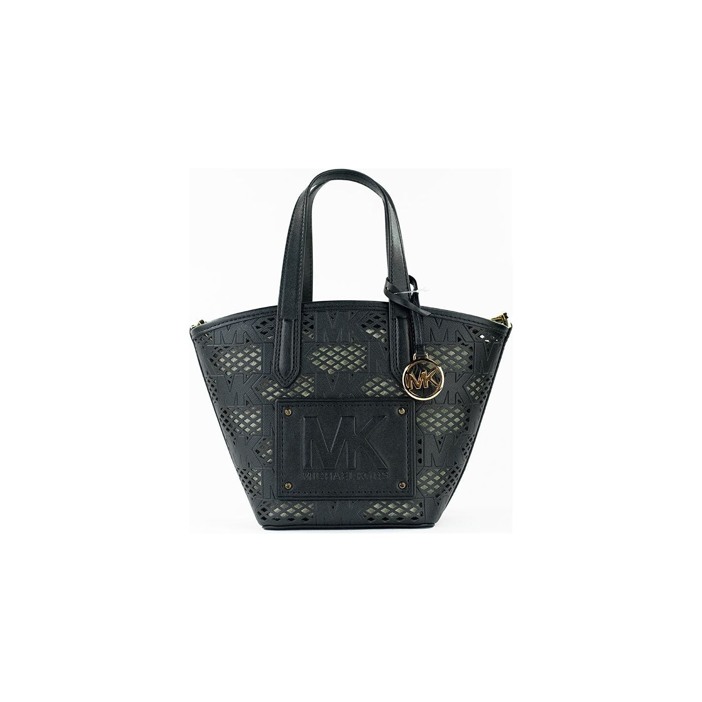 Michael Kors Kimber Small Black Leather 2-in-1 Zip Tote Messenger Bag Purse kimber-small-black-leather-2-in-1-zip-tote-messenger-bag-purse