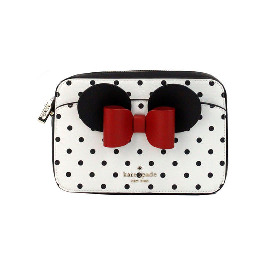 Disney Minnie Mouse Polka Dot Printed PVC Crossbody Camera Bag