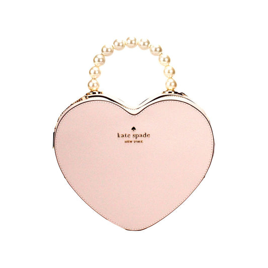 Kate Spade | Love Shack Heart Lilac Leather Pearl Top Handle Crossbody Bag| McRichard Designer Brands   