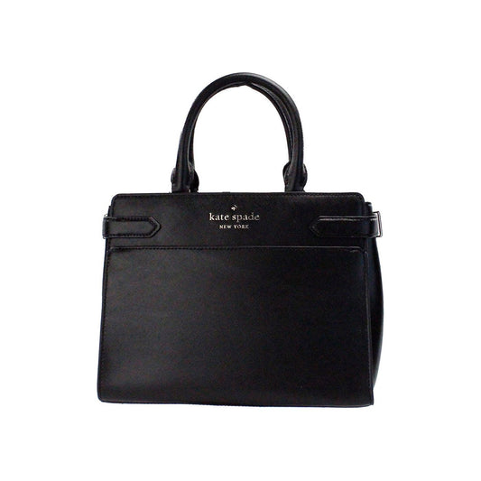 Kate Spade Staci Medium Black Saffiano Leather Crossbody Satchel Bag Handbag staci-medium-black-saffiano-leather-crossbody-satchel-bag-handbag
