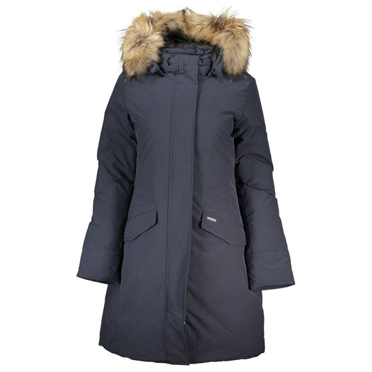 Woolrich Blue Cotton Jackets & Coat blue-cotton-jackets-coat-1