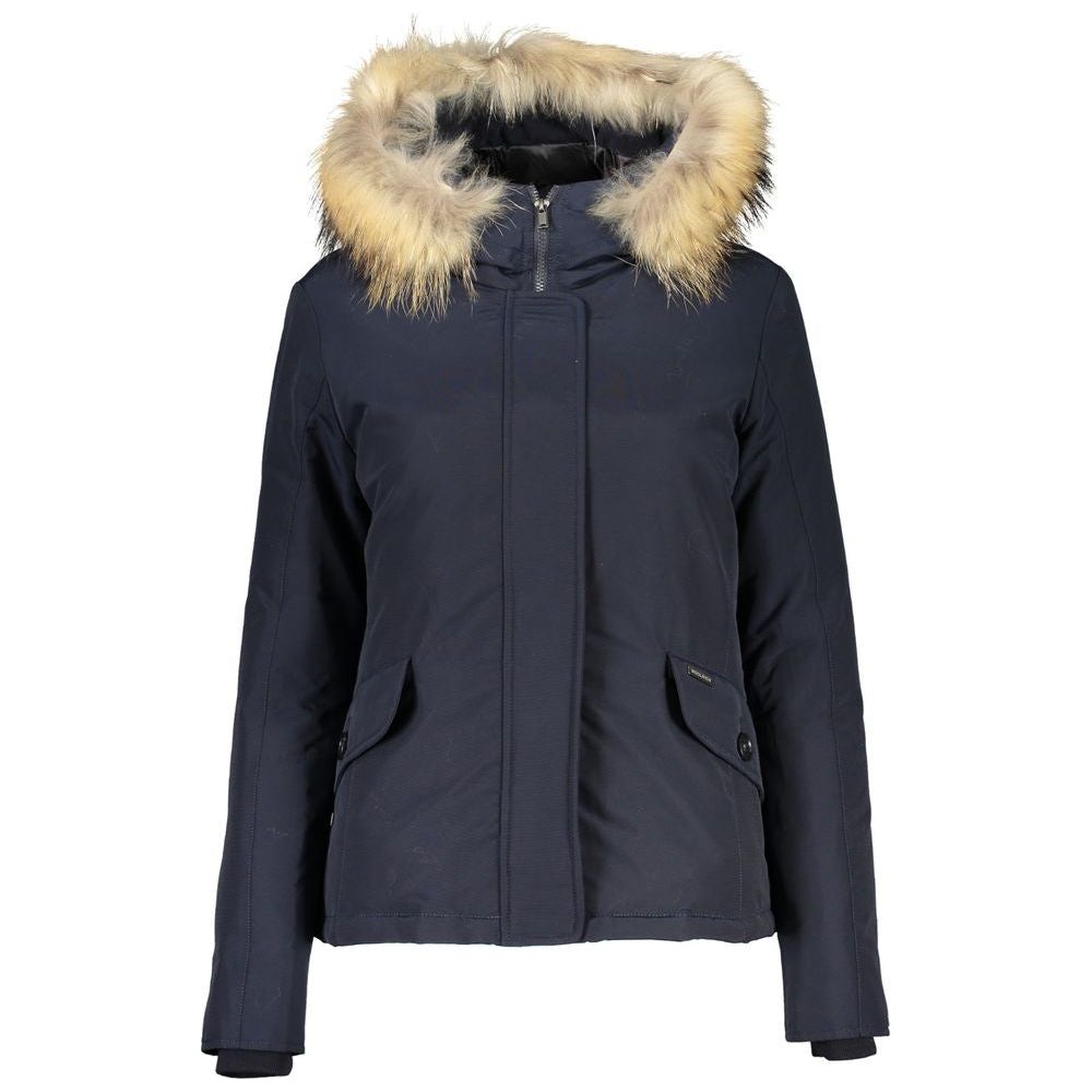 Woolrich Blue Cotton Jackets & Coat blue-cotton-jackets-coat