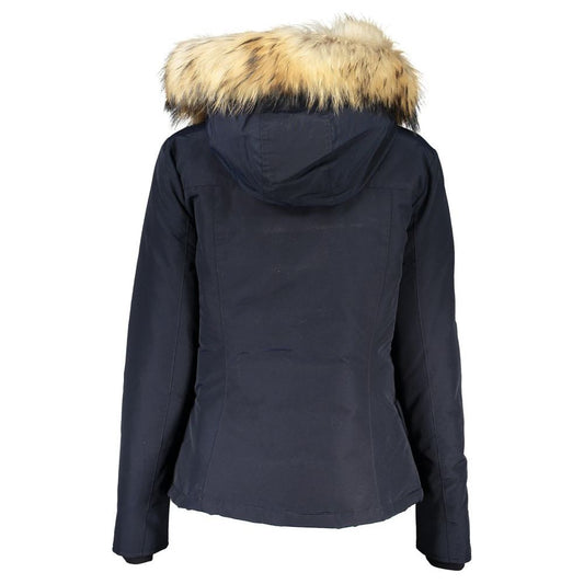 Woolrich Blue Cotton Jackets & Coat blue-cotton-jackets-coat
