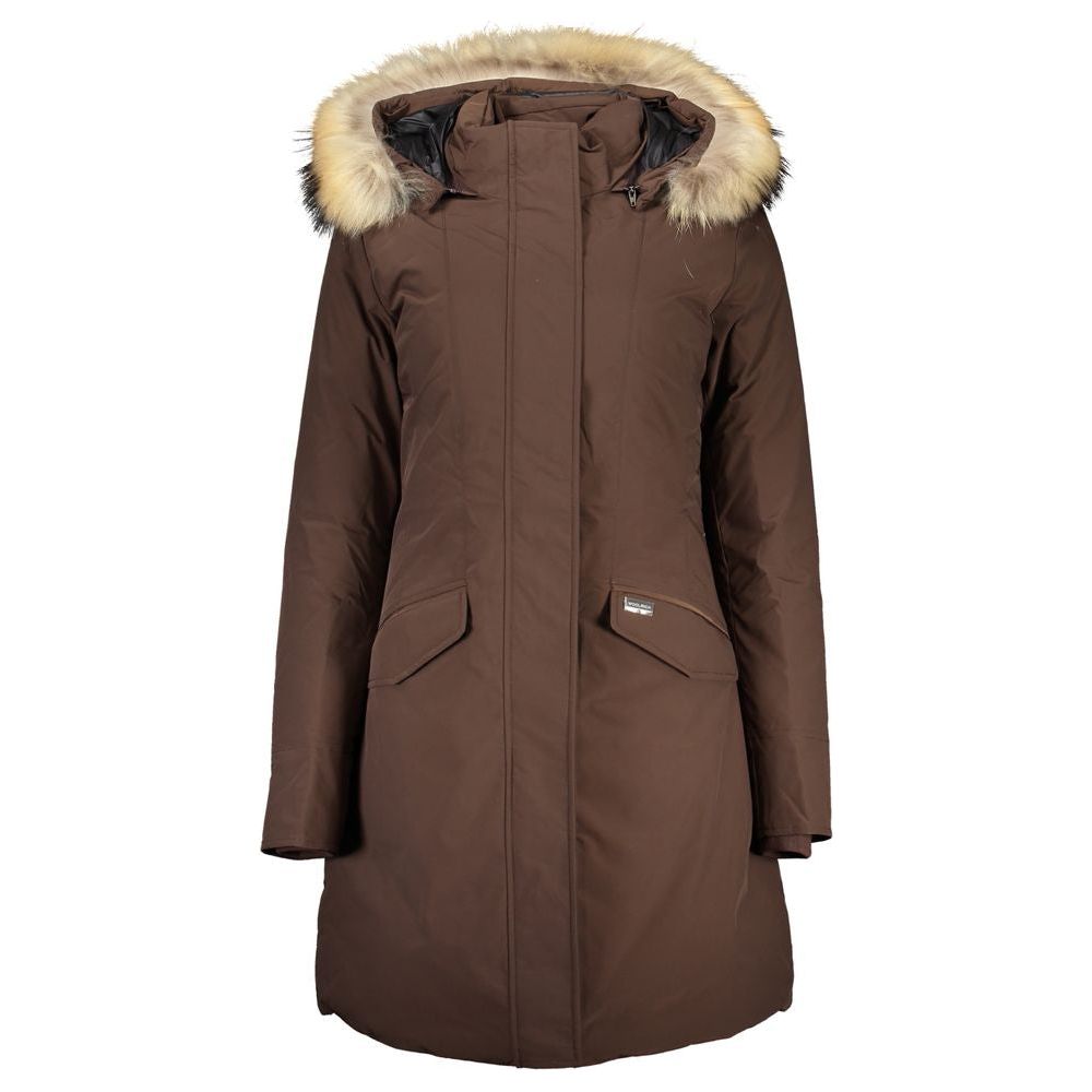 Woolrich Brown Cotton Jackets & Coat brown-cotton-jackets-coat