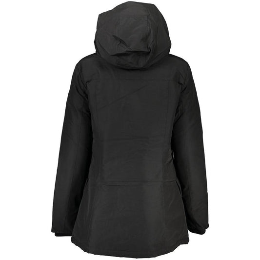 Woolrich | Black Cotton Jackets & Coat| McRichard Designer Brands   