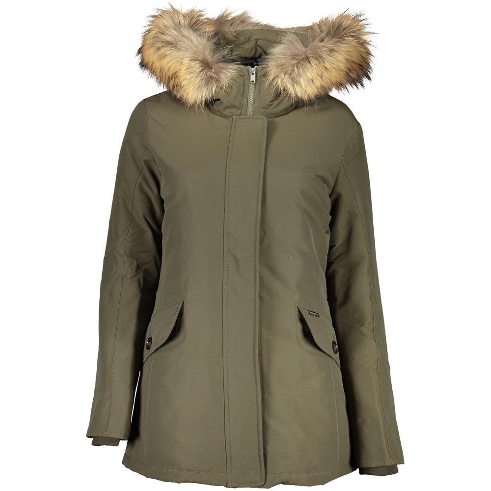 Woolrich Green Cotton Jackets & Coat green-cotton-jackets-coat-3