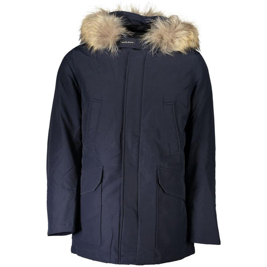 Woolrich Blue Cotton Jacket blue-cotton-jacket-13
