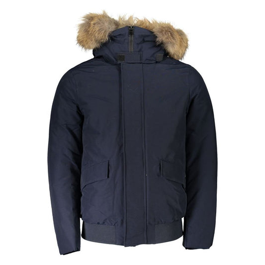 Woolrich Blue Cotton Jacket blue-cotton-jacket-12
