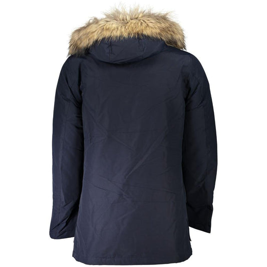 Woolrich Blue Cotton Jacket blue-cotton-jacket-13