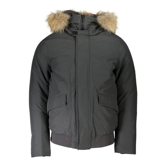 Woolrich Gray Cotton Jacket gray-cotton-jacket