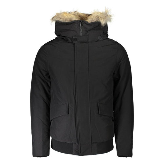 Woolrich Black Cotton Jacket black-cotton-jacket