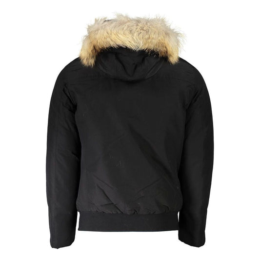 Woolrich | Black Cotton Jacket| McRichard Designer Brands   