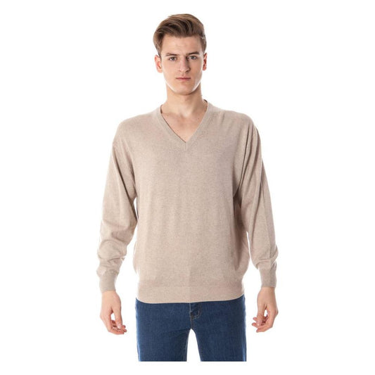 Beige Silk Sweater