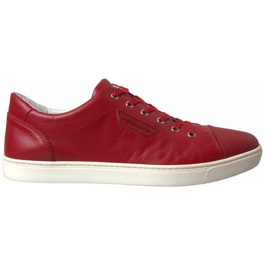 Dolce & GabbanaElegant Red Leather Low Top SneakersMcRichard Designer Brands£339.00