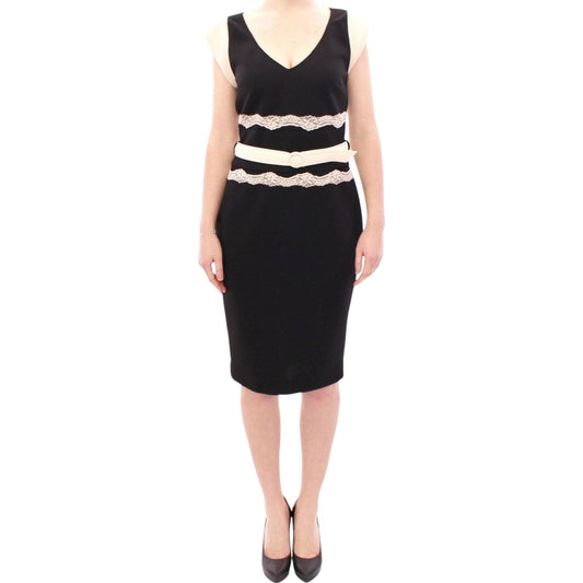 CavalliElegant Sheath Lace Dress in Black and BeigeMcRichard Designer Brands£319.00