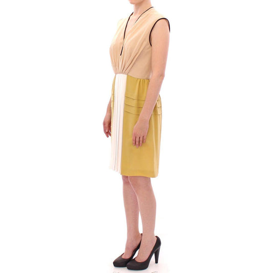 FILOS Multicolor Silk Sheath Dress Sleeveless multicolor-silk-sleeveless-above-knees-dress