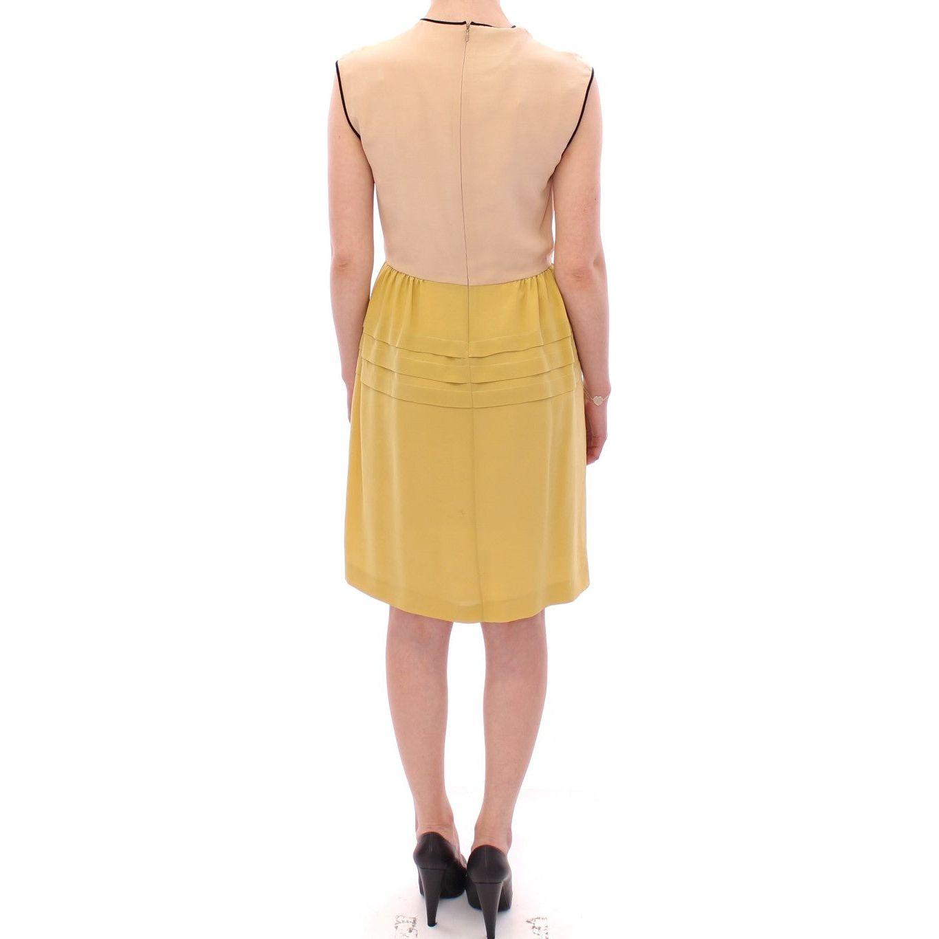 FILOS Multicolor Silk Sheath Dress Sleeveless multicolor-silk-sleeveless-above-knees-dress
