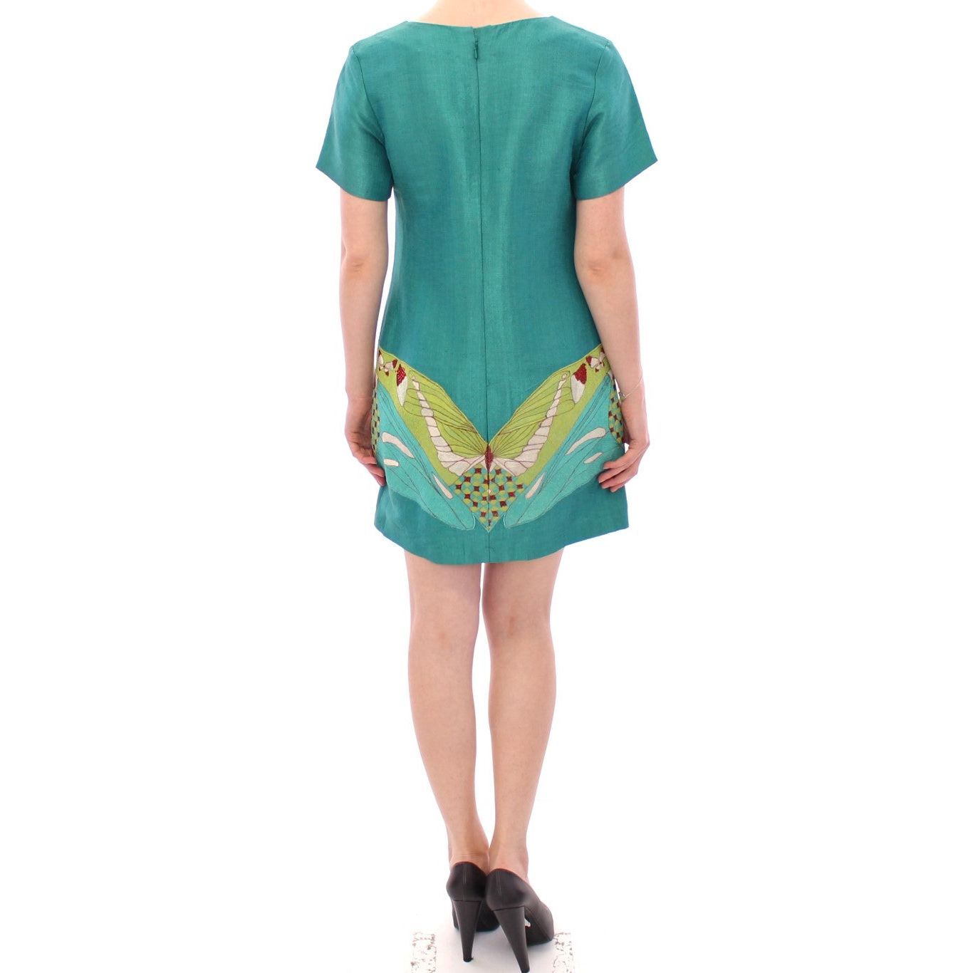 Lanre Da Silva Ajayi Elegant Embroidered Green Mini Dress green-above-knee-mini-dress 147740-green-knee-mini-dress-2.jpg