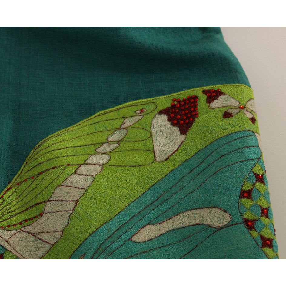 Lanre Da Silva Ajayi Elegant Embroidered Green Mini Dress green-above-knee-mini-dress 147740-green-knee-mini-dress-5.jpg