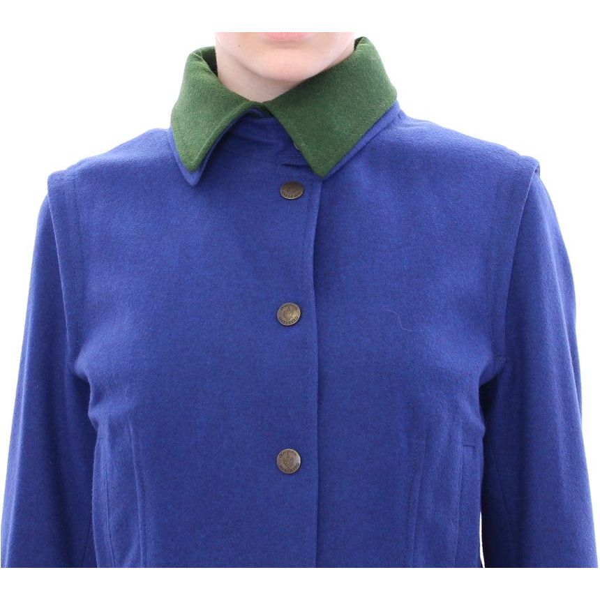 Andrea Incontri Elegant Blue Wool Jacket with Removable Collar Coats & Jackets habsburg-blue-green-wool-jacket-coat 148686-habsburg-blue-green-wool-jacket-coat-3.jpg