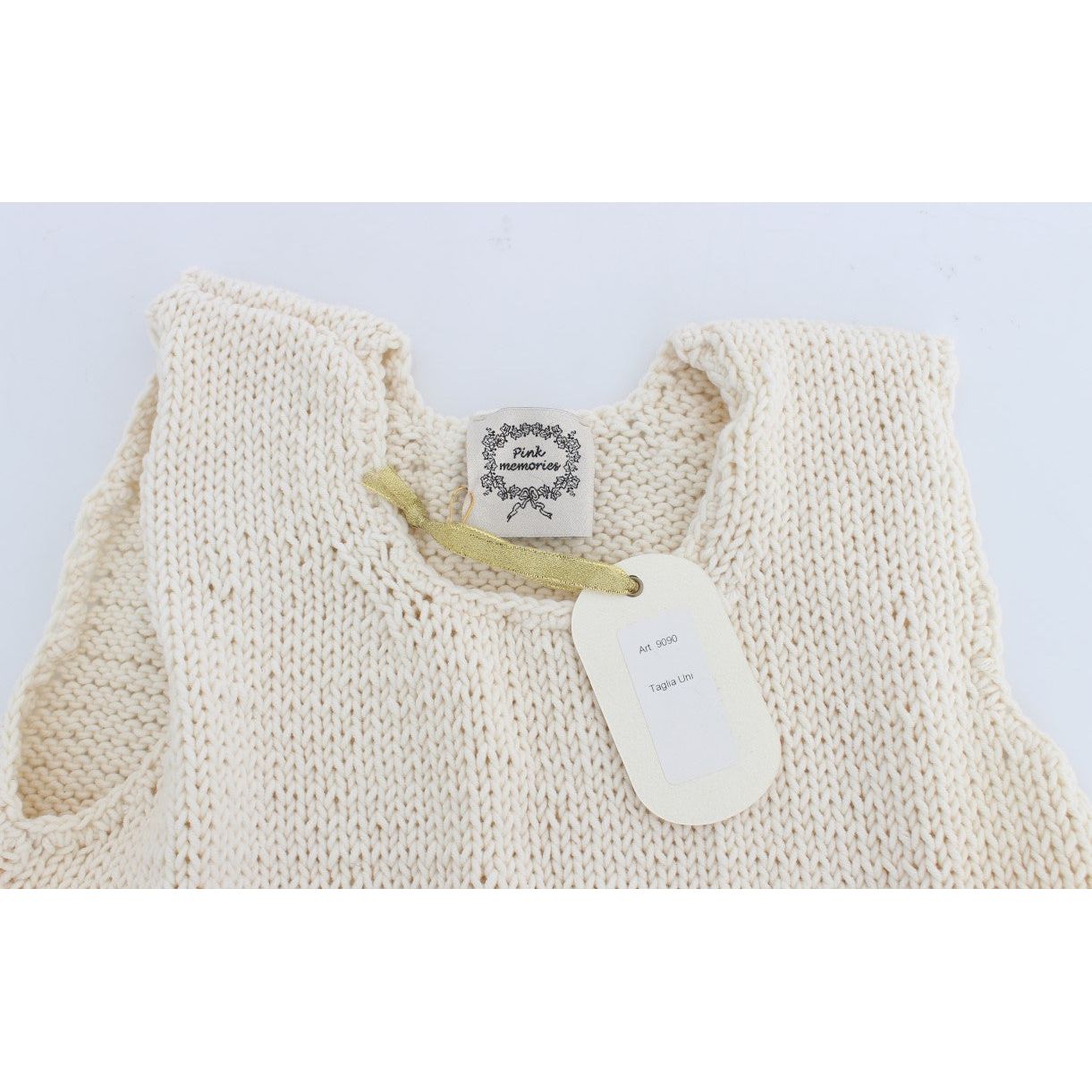 PINK MEMORIES Beige Sleeveless Cotton Blend Vest Sweater beige-cotton-blend-knitted-sleeveless-sweater 179236-beige-cotton-blend-knitted-sleeveless-sweater-4.jpg
